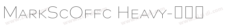 MarkScOffc Heavy字体转换